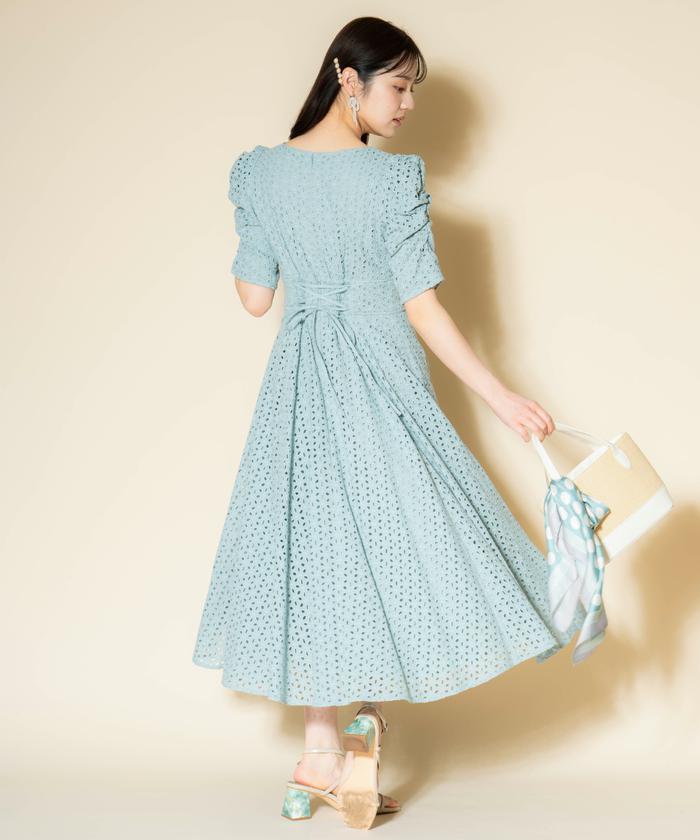 セール 50%OFF】カットワーク刺繍ワンピース(506081825