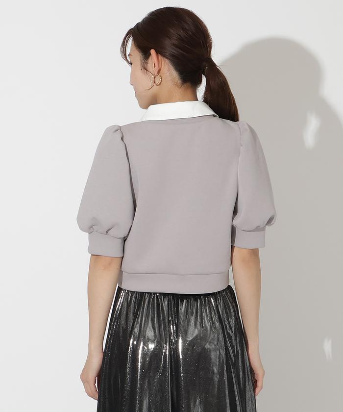 eLLa selectshopボンディング プルオーバー☆エラ La maglia due】ラメニットプルオーバー