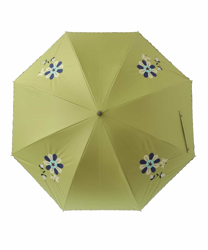 新品JOCOMOMOLA ホコモモラ 刺繍花柄 晴雨兼用長傘 シビラ 遮光