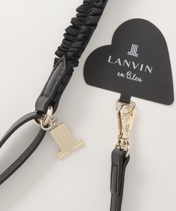 【新品未使用】LANVIN en Bleu フリルボレロ LANVIN en Bleu（ランバンオンブルー）の「フリルトリムニット