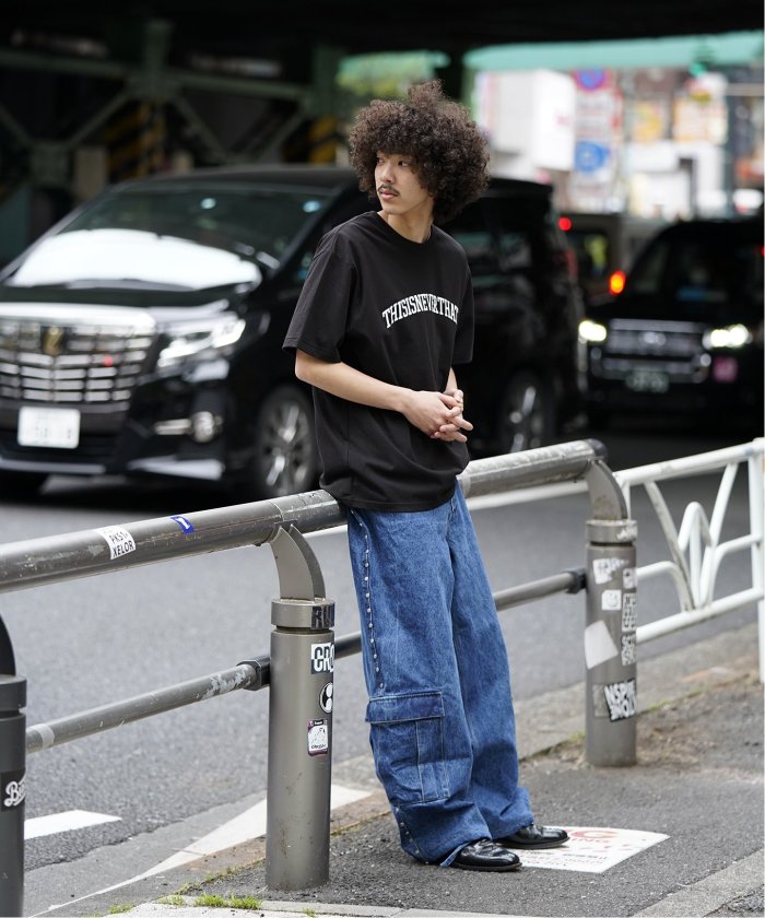 AFB / エーエフビー】SUPER BAGGY STUDDED PANTS（デニムパンツ