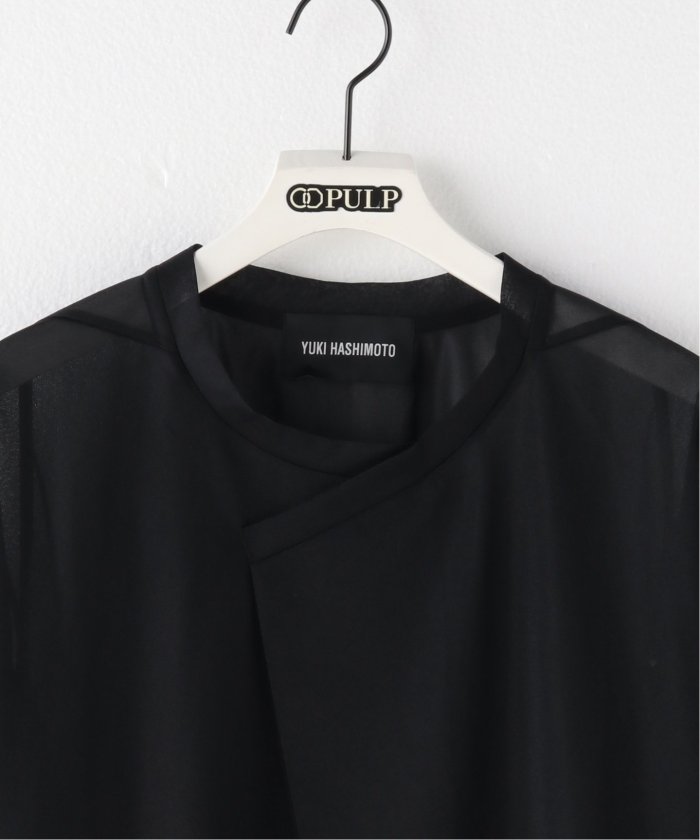 トップス Yuki YUKI HASHIMOTO / ユウキハシモト】SEE THROUGH Y NECK LS