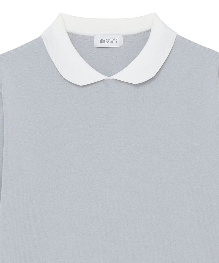 セール 25%OFF】【WEB&一部店舗限定】バイカラーニットポロ セール 25%OFF】【WEB&一部店舗限定】バイカラーニットポロ