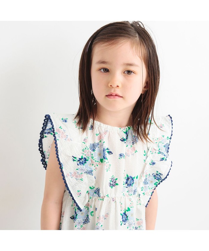クーポン】【セール 30%OFF】花柄リップルワンピース(506055716