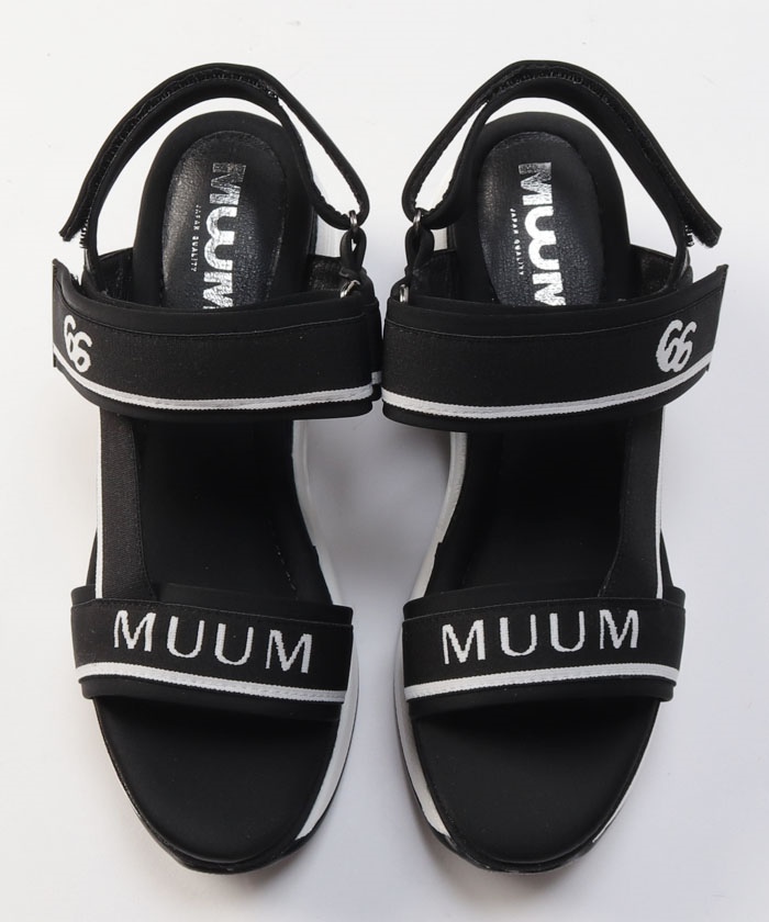 ムーム MUUM MUUM66ロゴ厚底スポーツサンダル(506079012