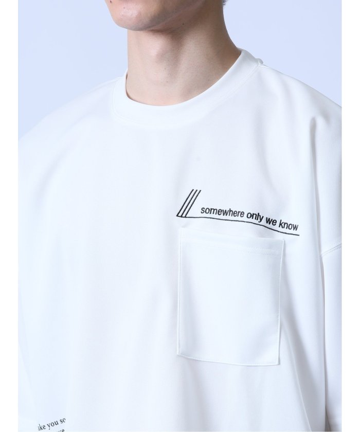 胸ポケット付き クルーネック半袖Tシャツ メンズ Tシャツ