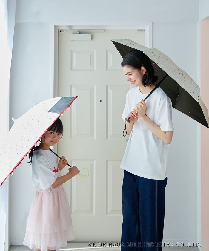 大森商店 × child woman 傘 KIDS】【Pino meets ROPE' PICNIC】【晴雨兼用・遮光】キッズ傘