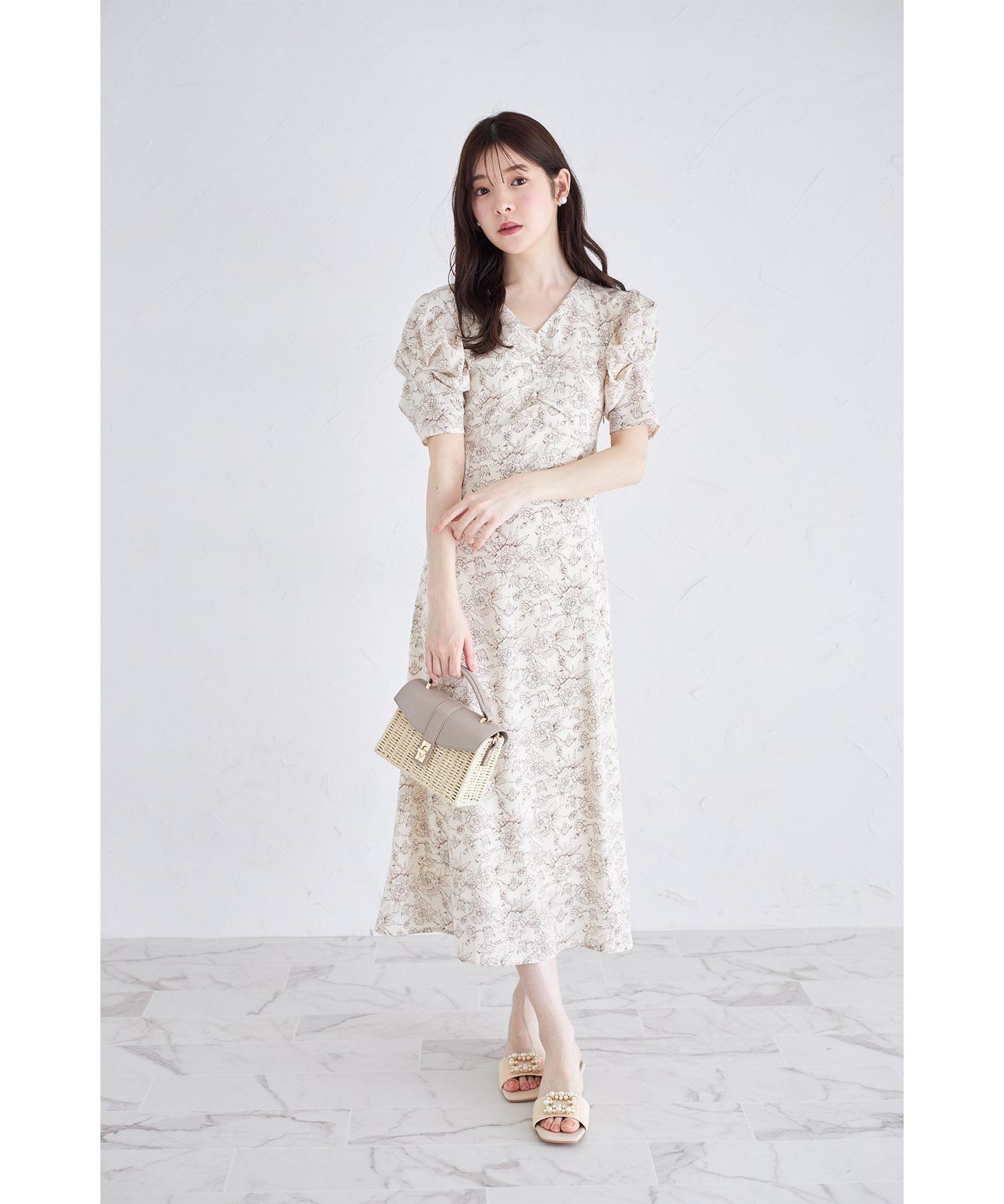 ハーリップトゥ　フラワープリント ワンピース herlipto】こだわりの詰まった花柄ワンピ購入♡ | May style