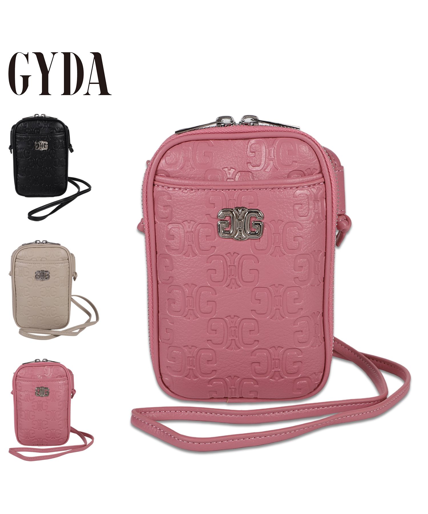 GYDA スマホショルダーバッグ ピンク GYDA ジェイダ ショルダーバッグ スマホショルダー レディース