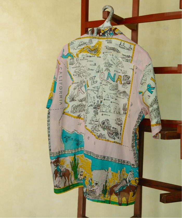 ジャーナルスタンダード　BINDU 半袖シャツ L セール 30%OFF】BINDU / ビンドゥー Indian cotton pattern S/S