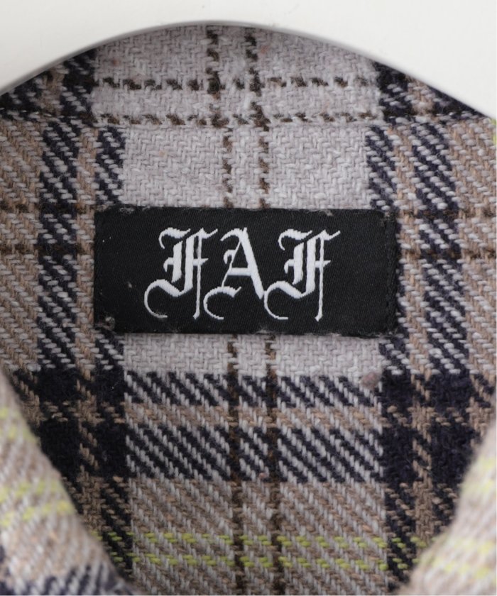 トップス fake as flowers FAF FLANNEL BORO SHIRT fake as flowers フランネルboro シャツ