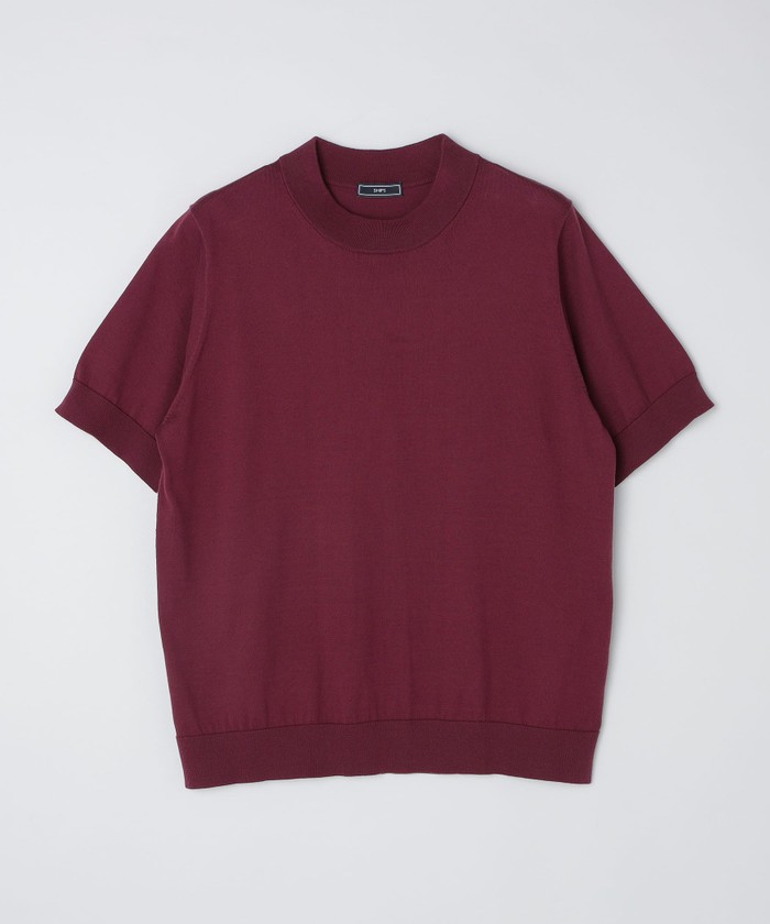 SHIPS: シーアイランド コットン モックネック ニットTシャツ SHIPS セーター ニット SHIPS: シーアイランド コットン モック