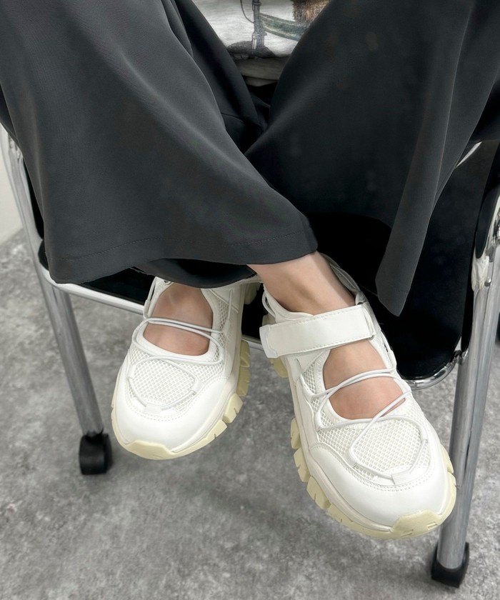 新品⭐︎ fredy emueベルクロスニーカーサンダル　Mサイズ セール】ベルクロスニーカーサンダル(506082684) | フレディ