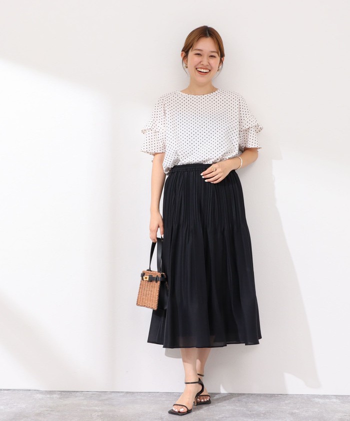 セール 50%OFF】オーガンジープリーツスカート(506092895