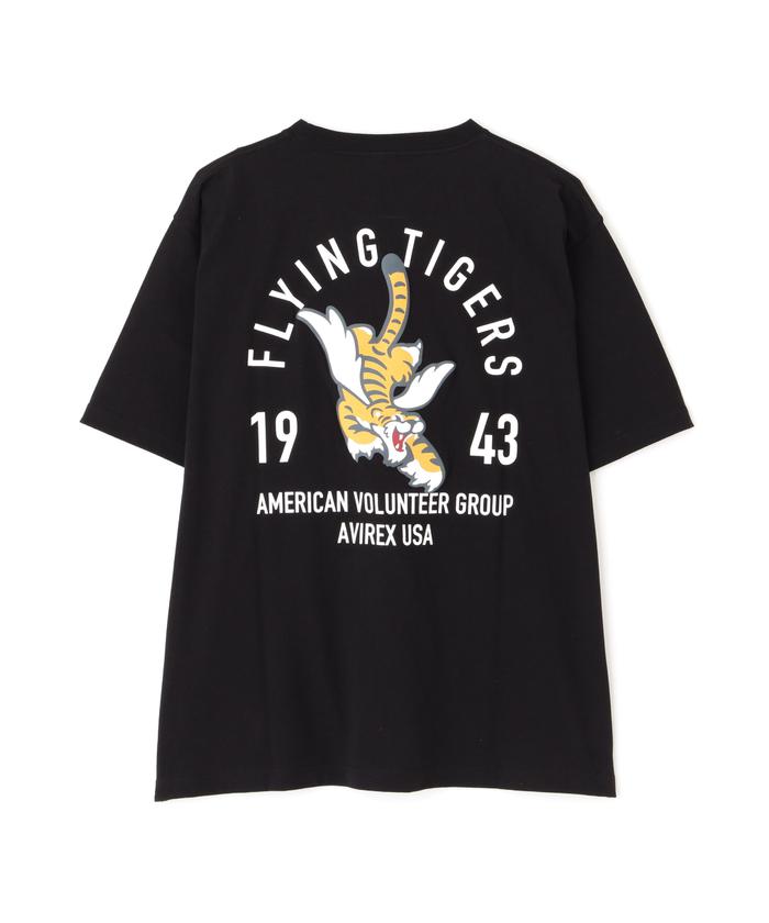 国内発送【AVIREX】フライングタイガー 半袖Tシャツ AVIREX アヴィレックス フライングタイガー プリント 半袖T