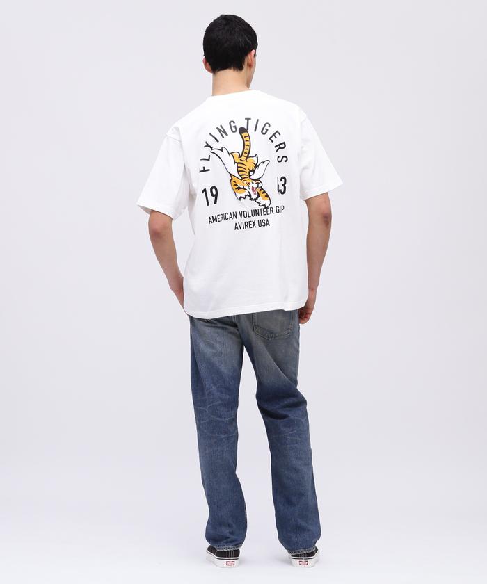 AVIREX アヴィレックス FLYING TIGER Tシャツ 半袖 全3色 WEB限定》FLYINGTIGER T－SHIRT / フライングタイガー T