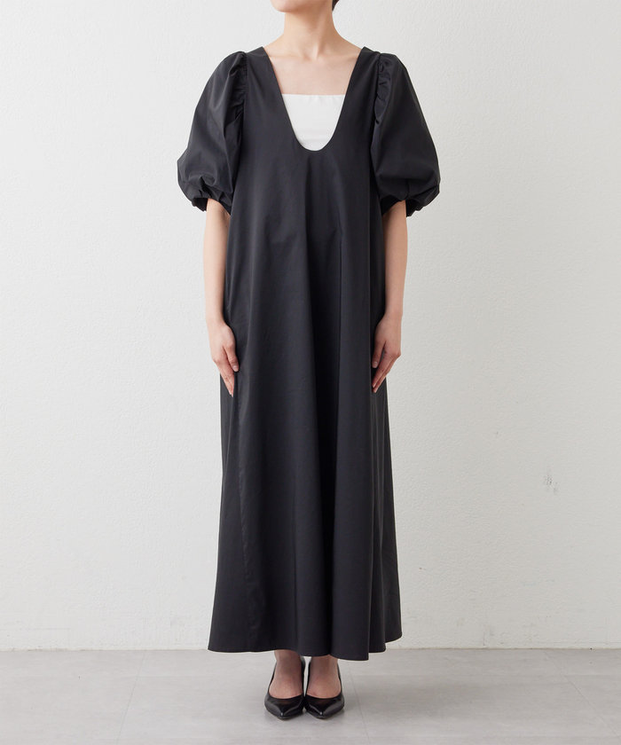 GALLARDAGALANTE ガリャルダガランテ パフスリーブノーカラーシャツ セール 70%OFF】【ウォッシャブル/セットアップ対応】シルク