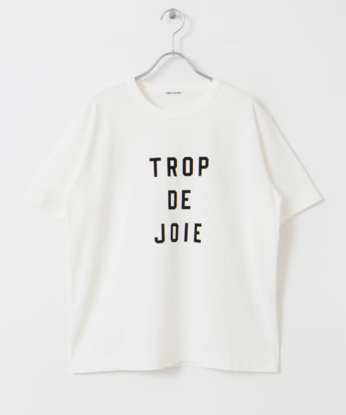 Drawer - Drawer★ドゥロワー ★フロッキープリントプルオーバー★Tシャツ クーポン】FORK&SPOON フロッキーロゴプリントTシャツ(506095399