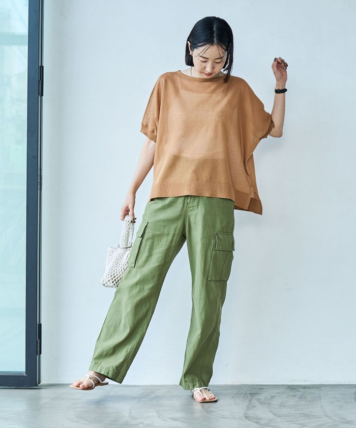 ALDRIDGE jeune ニットポンチョ セール】サラコシアーテンジクサマーニットポンチョ(506091384