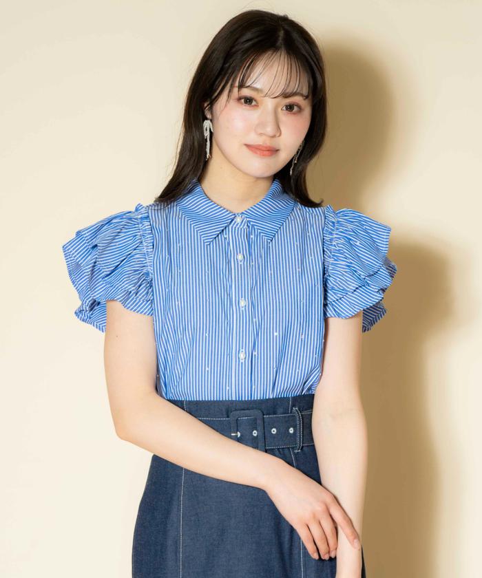 キラキラビジューブラウス(506096266) | ウィルセレクション