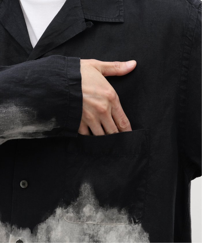 MARKAWARE (マーカウェア) OPEN COLLAR SH L/S CLOUDY BLEA A24A