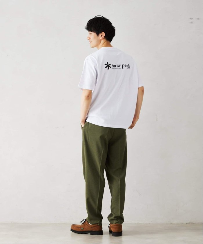 ジャーナルスタンダード　レリューム　別注スノープリント メンズL 追加》SNOWPEAK / スノーピーク 別注 ロゴプリント Tシャツ