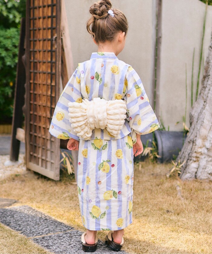 アプレレクール　はんなり浴衣  帯セット　ピンク　110   甚平 アプレ レ クール apres les cours 飾り帯＿アプレのはんなり
