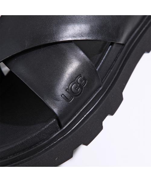 【UGG】Capitola Cross Sandals レザー クロス サンダル 快適 UGG サンダル CAPITOLA CROSS SLIDE 1153076(506098218) | UGG