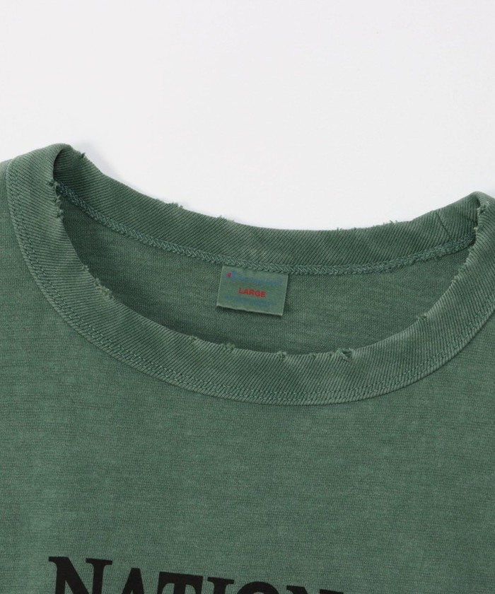 セール】【Champion/チャンピオン】プリントTシャツ ダメージ