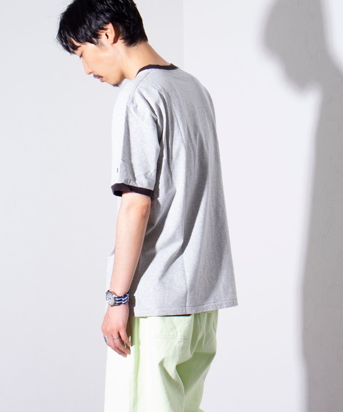 セール】【Champion/チャンピオン】プリント リンガーTシャツ