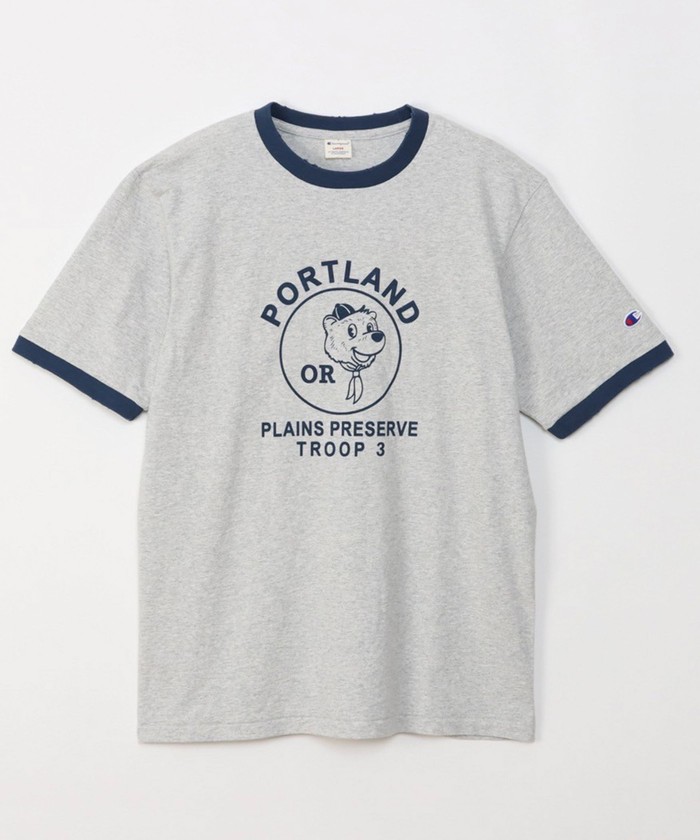 セール】【Champion/チャンピオン】プリント リンガーTシャツ