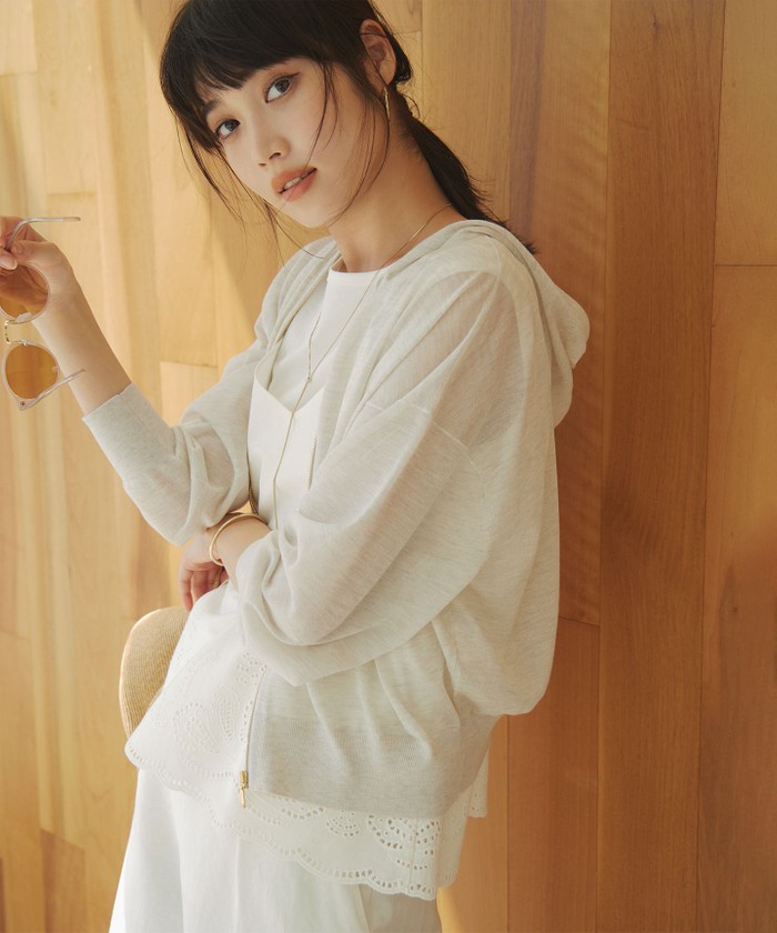 セール 20%OFF】【洗える】リネンエンブロイダリー キャミソール