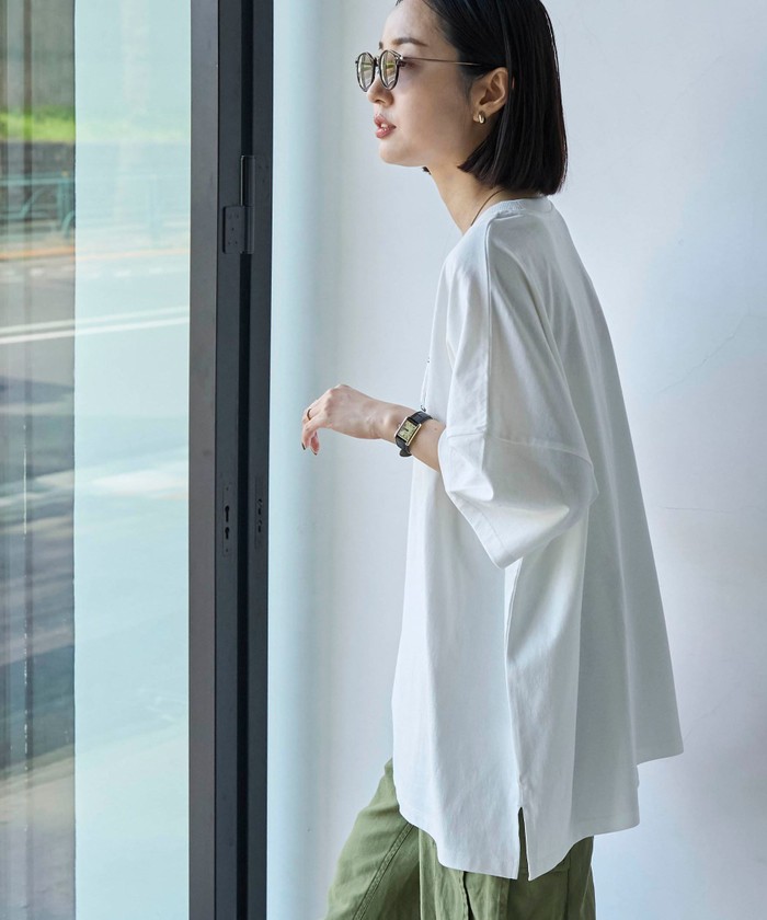 coen - doki2◆新品coen後ろフォトプリントゆるカットソー/＋他3点 セール 39%OFF】ピグメントプリントビッグTシャツ(506065838