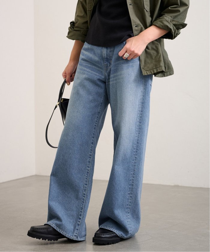 セール 30%OFF】ルーズストレートデニムパンツ(506099438