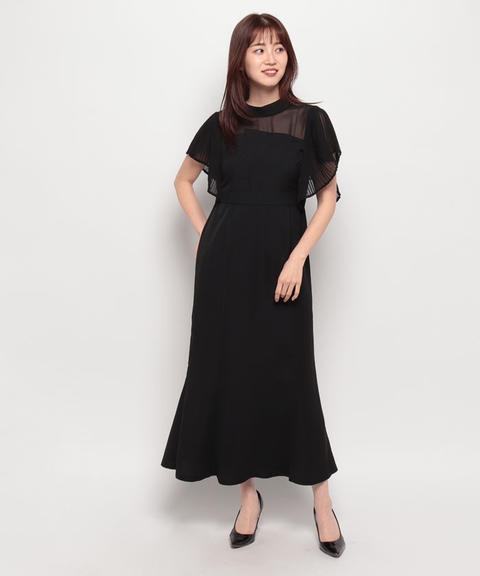 新品タグ付き MAISON BREEZE メゾンブリーズ ロングワンピース 黒 セール】メゾンブリーズ MAISON BREEZE 【MAISON BREEZE reveur