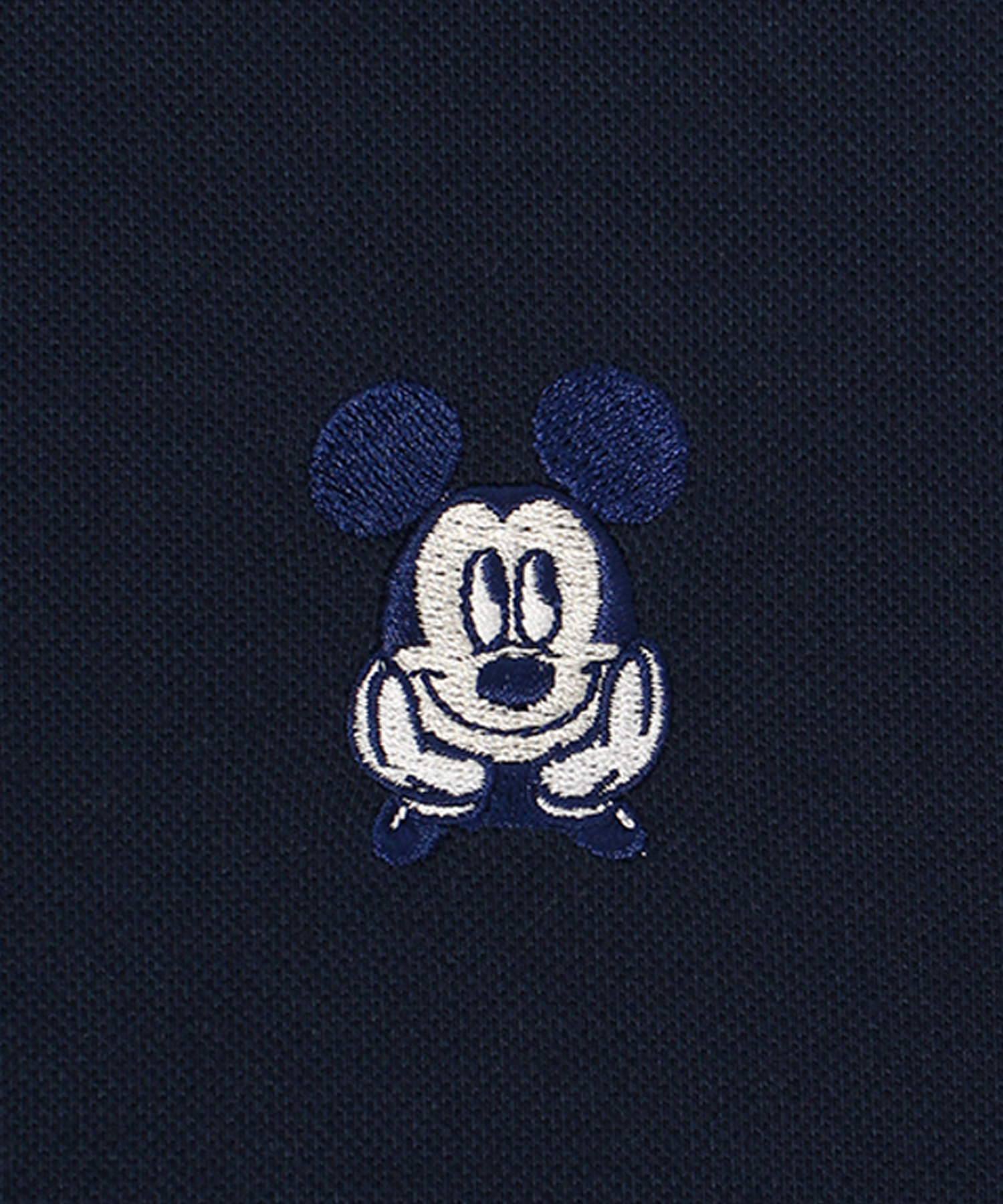 DISNEY/ディズニー】鹿の子ワンポイント刺繍ポロシャツ ミッキー