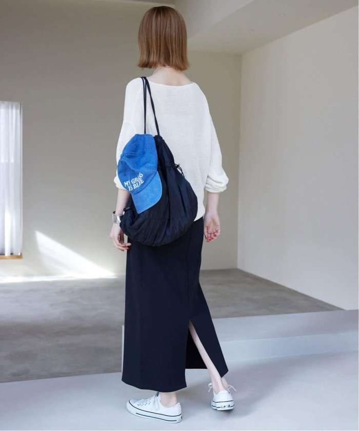 SLOBE IENA（スローブイエナ）の「リネン混ボートネックニット