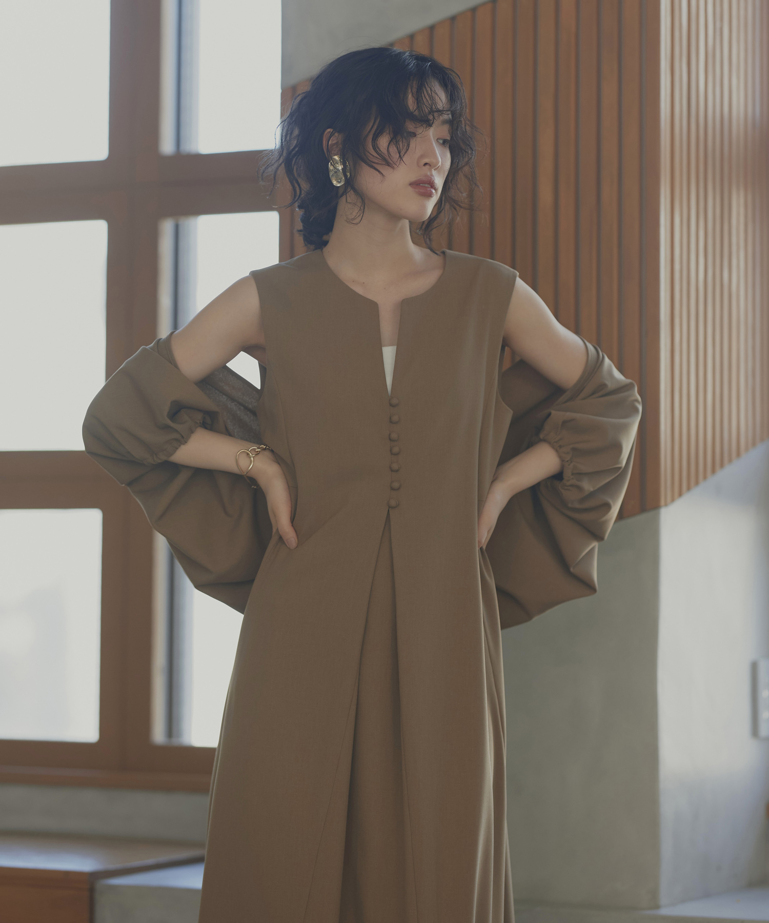 楽天市場】【S〜3L】2WAYレースボレロ×フレアシルエットロング