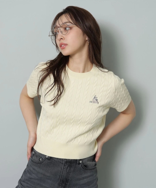 Rirandture（リランドチュール）の「cat刺繍ニットプル