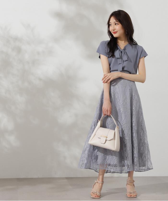 プロポーションボディドレッシング　レースアップチュールスカート プロポーションボディドレッシング PROPORTION BODY DRESSING