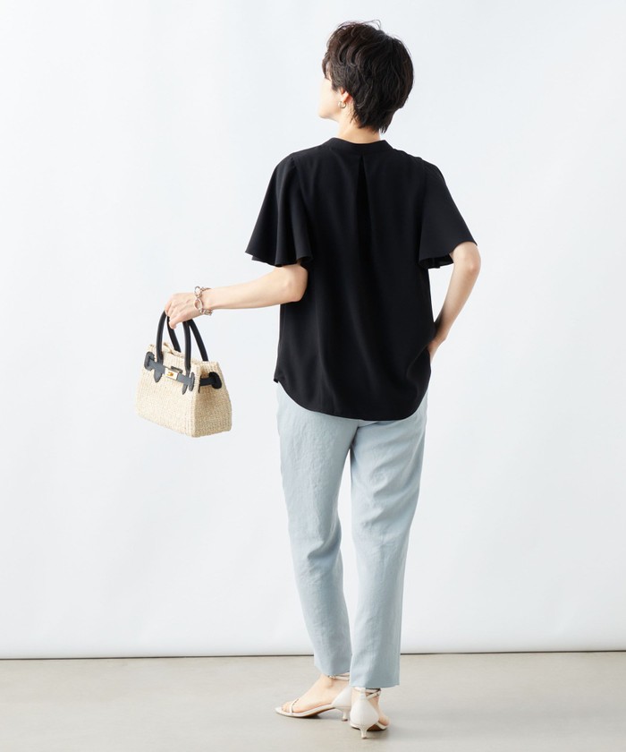 NOLLEY&#39;S sophi - 超美品　ノーリーズソフィー　ピンク　ジョーゼットブラウス　フレアスリーブ　M Amazon | [ノーリーズ ソフィー] ウールライクフレアスリーブ