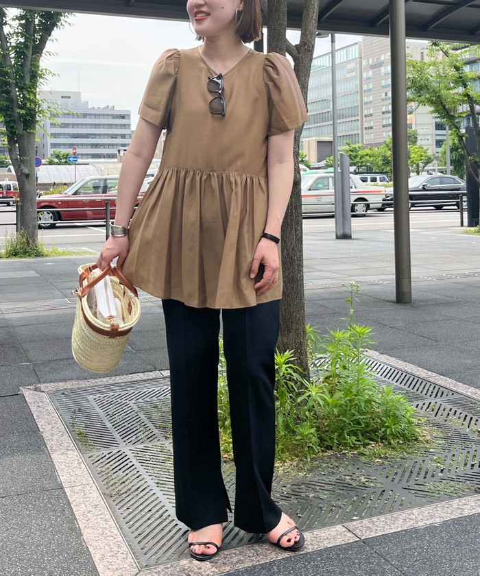 NOLLEY'S（ノーリーズ）の「2WAYペプラムチュニックブラウス