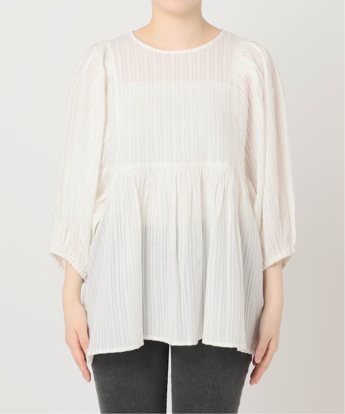 美品　JOURNAL STANDARD relume ドビーパフスリーブブラウス 追加》ドビーパフスリーブブラウス（シャツ／ブラウス