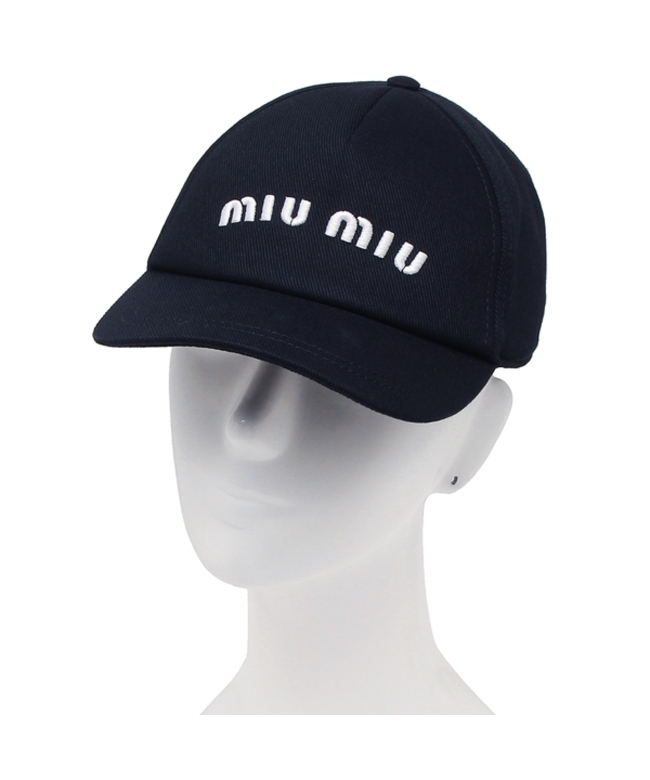 最終値下げ miumiu ロゴ ベースボール キャップブラック 新品未使用黒