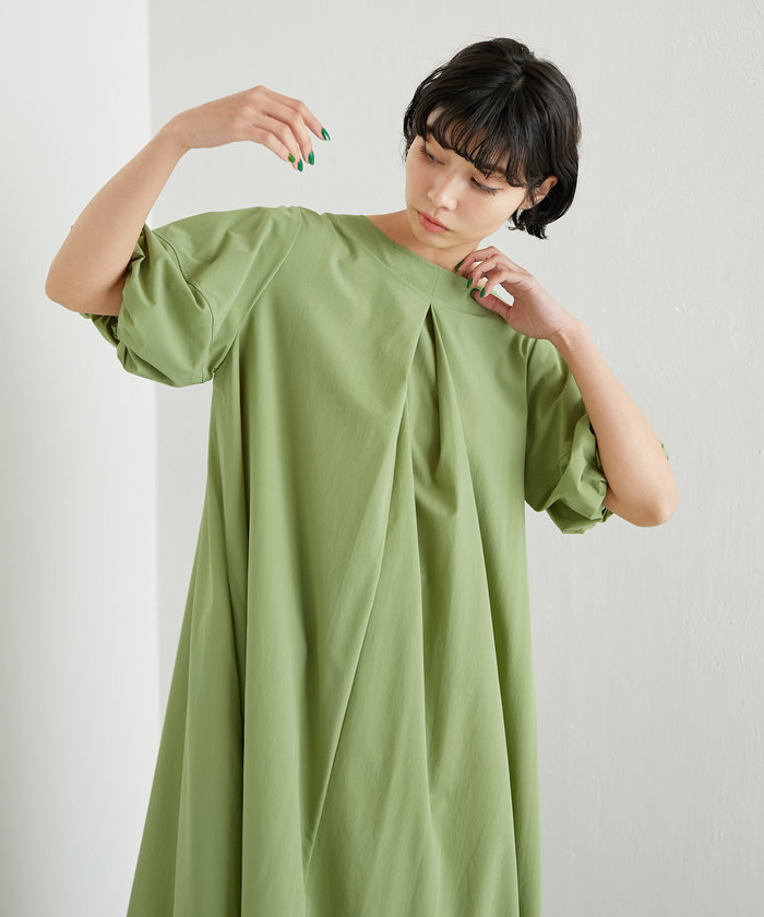 ear PAPILLONNER【SUM1 STYLE】ボリューム袖ワンピース ear PAPILLONNER（イアパピヨネ）の「【SUM1 STYLE（スミ