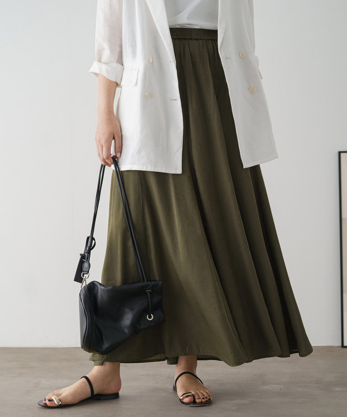 セール 55%OFF】【Loungedress】サテンフレアスカート(506103159 セール 55%OFF】【Loungedress】サテンフレアスカート(506103159