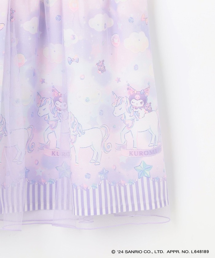 専用エニィファム120　オン・オフショルダーチュールワンピース＆キュロット２点 セール 30%OFF】【サンリオキャラクターズ×any FAM】オン・オフ