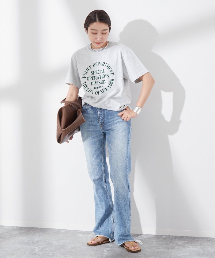 INSCRIRE アンスクリア　ハイブリッド　ジレ　デニム レディース】Hybrid Denim Pants | INSCRIRE(アンスクリア