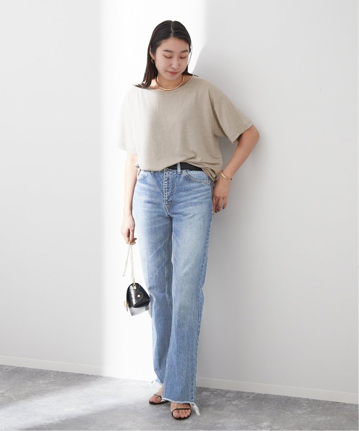 INSCRIRE アンスクリア　ハイブリッド　ジレ　デニム レディース】Hybrid Denim Pants | INSCRIRE(アンスクリア