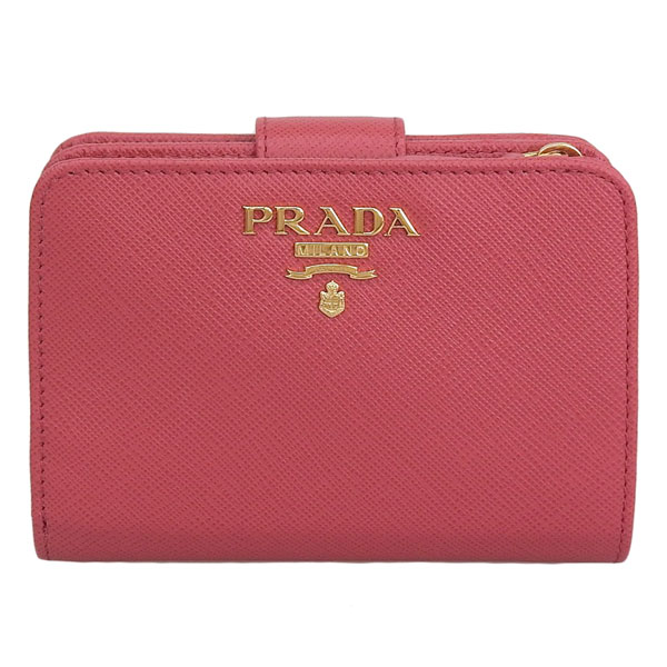 PRADA プラダ SAFFIANO METAL サフィアーノ レザー 二つ折り財布